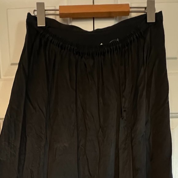Vintage 100% Silk Black Maxi Skirt - Picture 3 of 5